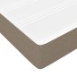 vidaXL Boxspringbett mit Matratze Taupe 90x190 cm Stoff vidaXL Boxspringbett mit Matratze Taupe 90x190 cm Stoff