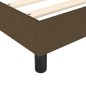 vidaXL Boxspringbett mit Matratze Dunkelbraun 140x200 cm Stoff vidaXL Boxspringbett mit Matratze Dunkelbraun 140x200 cm Stoff