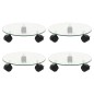 vidaXL Pflanzenroller 4 Stk. 28 cm Hartglas Rund vidaXL Pflanzenroller 4 Stk. 28 cm Hartglas Rund