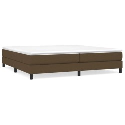 vidaXL Boxspringbett mit Matratze Dunkelbraun 200x200 cm Stoff