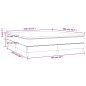 vidaXL Boxspringbett mit Matratze Dunkelgrau 160x200 cm Stoff vidaXL Boxspringbett mit Matratze Dunkelgrau 160x200 cm Stoff