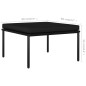 3-tlg. Garten-Lounge-Set mit Auflagen Schwarz PVC 3-tlg. Garten-Lounge-Set mit Auflagen Schwarz PVC