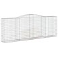 vidaXL Gabionen mit Hochbogen 2 Stk. 400x50x140/160cm Verzinktes Eisen vidaXL Gabionen mit Hochbogen 2 Stk. 400x50x140/160cm Verzinktes Eisen