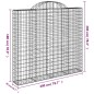 vidaXL Gabionen mit Hochbogen 7 Stk. 200x50x180/200cm Verzinktes Eisen vidaXL Gabionen mit Hochbogen 7 Stk. 200x50x180/200cm Verzinktes Eisen