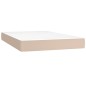 vidaXL Boxspringbett Matratze Cappuccino-Braun 120x200cm Kunstleder vidaXL Boxspringbett Matratze Cappuccino-Braun 120x200cm Kunstleder