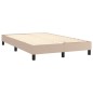 vidaXL Boxspringbett Matratze Cappuccino-Braun 120x200cm Kunstleder vidaXL Boxspringbett Matratze Cappuccino-Braun 120x200cm Kunstleder