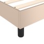 vidaXL Boxspringbett Matratze Cappuccino-Braun 120x200cm Kunstleder vidaXL Boxspringbett Matratze Cappuccino-Braun 120x200cm Kunstleder