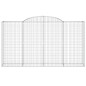 vidaXL Gabionen mit Hochbogen 3 Stk. 300x50x160/180cm Verzinktes Eisen vidaXL Gabionen mit Hochbogen 3 Stk. 300x50x160/180cm Verzinktes Eisen