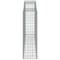 vidaXL Gabionen mit Hochbogen 3 Stk. 300x50x160/180cm Verzinktes Eisen vidaXL Gabionen mit Hochbogen 3 Stk. 300x50x160/180cm Verzinktes Eisen