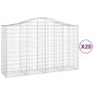 vidaXL Gabionen mit Hochbogen 20Stk. 200x50x120/140cm Verzinktes Eisen vidaXL Gabionen mit Hochbogen 20Stk. 200x50x120/140cm Verzinktes Eisen
