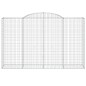 vidaXL Gabionen mit Hochbogen 4 Stk. 300x50x180/200cm Verzinktes Eisen vidaXL Gabionen mit Hochbogen 4 Stk. 300x50x180/200cm Verzinktes Eisen