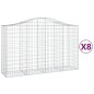 vidaXL Gabionen mit Hochbogen 8 Stk. 200x50x120/140cm Verzinktes Eisen vidaXL Gabionen mit Hochbogen 8 Stk. 200x50x120/140cm Verzinktes Eisen