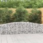 vidaXL Gabionen mit Hochbogen 15 Stk. 400x30x60/80 cm Verzinktes Eisen vidaXL Gabionen mit Hochbogen 15 Stk. 400x30x60/80 cm Verzinktes Eisen