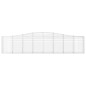 vidaXL Gabionen mit Hochbogen 9 Stk. 400x30x80/100cm Verzinktes Eisen vidaXL Gabionen mit Hochbogen 9 Stk. 400x30x80/100cm Verzinktes Eisen