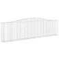 vidaXL Gabionen mit Hochbogen 5 Stk. 400x30x100/120cm Verzinktes Eisen vidaXL Gabionen mit Hochbogen 5 Stk. 400x30x100/120cm Verzinktes Eisen
