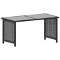 9-tlg. Garten-Lounge-Set mit Auflagen Poly Rattan Anthrazit 9-tlg. Garten-Lounge-Set mit Auflagen Poly Rattan Anthrazit