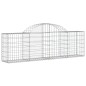 vidaXL Gabionen mit Hochbogen 3 Stk. 200x30x60/80 cm Verzinktes Eisen vidaXL Gabionen mit Hochbogen 3 Stk. 200x30x60/80 cm Verzinktes Eisen