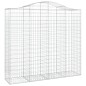 vidaXL Gabionen mit Hochbogen 9 Stk. 200x50x180/200cm Verzinktes Eisen vidaXL Gabionen mit Hochbogen 9 Stk. 200x50x180/200cm Verzinktes Eisen