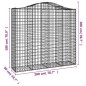 vidaXL Gabionen mit Hochbogen 9 Stk. 200x50x180/200cm Verzinktes Eisen vidaXL Gabionen mit Hochbogen 9 Stk. 200x50x180/200cm Verzinktes Eisen