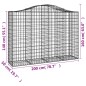 vidaXL Gabionen mit Hochbogen 9 Stk. 200x50x140/160cm Verzinktes Eisen vidaXL Gabionen mit Hochbogen 9 Stk. 200x50x140/160cm Verzinktes Eisen