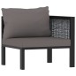 Sofa-Eckelement mit Linker Armlehne Poly Rattan Anthrazit Sofa-Eckelement mit Linker Armlehne Poly Rattan Anthrazit