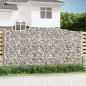vidaXL Gabionen mit Hochbogen 5 Stk. 400x30x200/220cm Verzinktes Eisen vidaXL Gabionen mit Hochbogen 5 Stk. 400x30x200/220cm Verzinktes Eisen