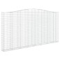 vidaXL Gabionen mit Hochbogen 5 Stk. 400x30x200/220cm Verzinktes Eisen vidaXL Gabionen mit Hochbogen 5 Stk. 400x30x200/220cm Verzinktes Eisen