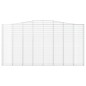 vidaXL Gabionen mit Hochbogen 5 Stk. 400x30x200/220cm Verzinktes Eisen vidaXL Gabionen mit Hochbogen 5 Stk. 400x30x200/220cm Verzinktes Eisen