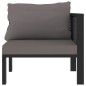 Sofa-Eckelement mit Linker Armlehne Poly Rattan Anthrazit Sofa-Eckelement mit Linker Armlehne Poly Rattan Anthrazit