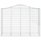 vidaXL Gabionen mit Hochbogen 18Stk. 200x50x140/160cm Verzinktes Eisen vidaXL Gabionen mit Hochbogen 18Stk. 200x50x140/160cm Verzinktes Eisen