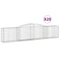 vidaXL Gabionen mit Hochbogen 20 Stk. 400x50x80/100cm Verzinktes Eisen vidaXL Gabionen mit Hochbogen 20 Stk. 400x50x80/100cm Verzinktes Eisen