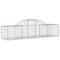 vidaXL Gabionen mit Hochbogen 2 Stk. 200x50x40/60 cm Verzinktes Eisen vidaXL Gabionen mit Hochbogen 2 Stk. 200x50x40/60 cm Verzinktes Eisen