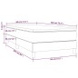 vidaXL Boxspringbett mit Matratze Blau 80x200 cm Stoff vidaXL Boxspringbett mit Matratze Blau 80x200 cm Stoff