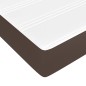 vidaXL Boxspringbett mit Matratze Braun 100x200 cm Kunstleder vidaXL Boxspringbett mit Matratze Braun 100x200 cm Kunstleder