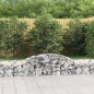 vidaXL Gabionen mit Hochbogen 12 Stk. 300x50x40/60 cm Verzinktes Eisen vidaXL Gabionen mit Hochbogen 12 Stk. 300x50x40/60 cm Verzinktes Eisen