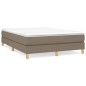 vidaXL Boxspringbett mit Matratze Taupe 140x200 cm Stoff vidaXL Boxspringbett mit Matratze Taupe 140x200 cm Stoff