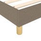vidaXL Boxspringbett mit Matratze Taupe 140x200 cm Stoff vidaXL Boxspringbett mit Matratze Taupe 140x200 cm Stoff