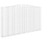 vidaXL Gabionen mit Hochbogen 5 Stk. 400x30x220/240cm Verzinktes Eisen vidaXL Gabionen mit Hochbogen 5 Stk. 400x30x220/240cm Verzinktes Eisen
