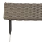 vidaXL Bistrostühle 6 Stk. Klappbar Grau Poly Rattan und Stahl vidaXL Bistrostühle 6 Stk. Klappbar Grau Poly Rattan und Stahl