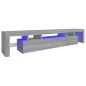 vidaXL TV-Schrank mit LED-Leuchten Grau Sonoma 215x36,5x40 cm vidaXL TV-Schrank mit LED-Leuchten Grau Sonoma 215x36,5x40 cm
