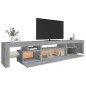 vidaXL TV-Schrank mit LED-Leuchten Grau Sonoma 215x36,5x40 cm vidaXL TV-Schrank mit LED-Leuchten Grau Sonoma 215x36,5x40 cm