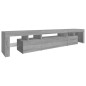 vidaXL TV-Schrank mit LED-Leuchten Grau Sonoma 215x36,5x40 cm vidaXL TV-Schrank mit LED-Leuchten Grau Sonoma 215x36,5x40 cm