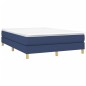 vidaXL Boxspringbett mit Matratze Blau 140x200 cm Stoff vidaXL Boxspringbett mit Matratze Blau 140x200 cm Stoff