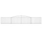 vidaXL Gabionen mit Hochbogen 10 Stk. 400x50x60/80cm Verzinktes Eisen vidaXL Gabionen mit Hochbogen 10 Stk. 400x50x60/80cm Verzinktes Eisen