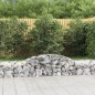 vidaXL Gabionen mit Hochbogen 17 Stk. 300x50x40/60 cm Verzinktes Eisen vidaXL Gabionen mit Hochbogen 17 Stk. 300x50x40/60 cm Verzinktes Eisen