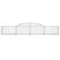 vidaXL Gabionen mit Hochbogen 17 Stk. 300x50x40/60 cm Verzinktes Eisen vidaXL Gabionen mit Hochbogen 17 Stk. 300x50x40/60 cm Verzinktes Eisen