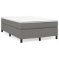 vidaXL Boxspringbett mit Matratze Dunkelgrau 120x200 cm Stoff vidaXL Boxspringbett mit Matratze Dunkelgrau 120x200 cm Stoff