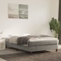 vidaXL Boxspringbett mit Matratze Hellgrau 120x200 cm Samt vidaXL Boxspringbett mit Matratze Hellgrau 120x200 cm Samt