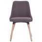 Esszimmerstühle 2 Stk. Taupe Stoff Esszimmerstühle 2 Stk. Taupe Stoff