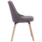 Esszimmerstühle 2 Stk. Taupe Stoff Esszimmerstühle 2 Stk. Taupe Stoff
